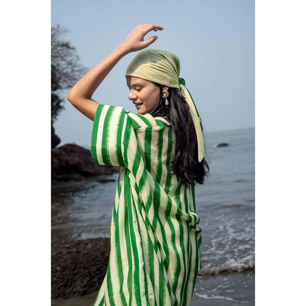 Raas Life Green Angela Stripe Dress