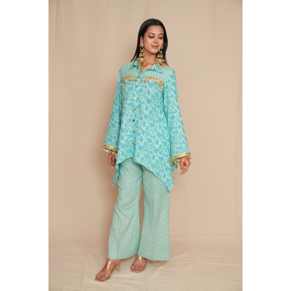 Rabnoor K Sethi Blue Festive Tunic