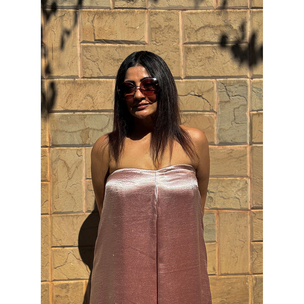 RAISHAA Rose Gold Cocktail Jumpsuit