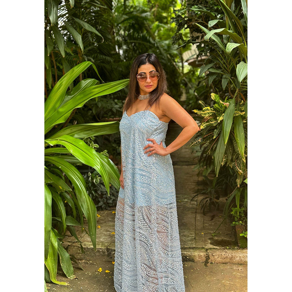 RAISHAA Blue Calypso Maxi Dress