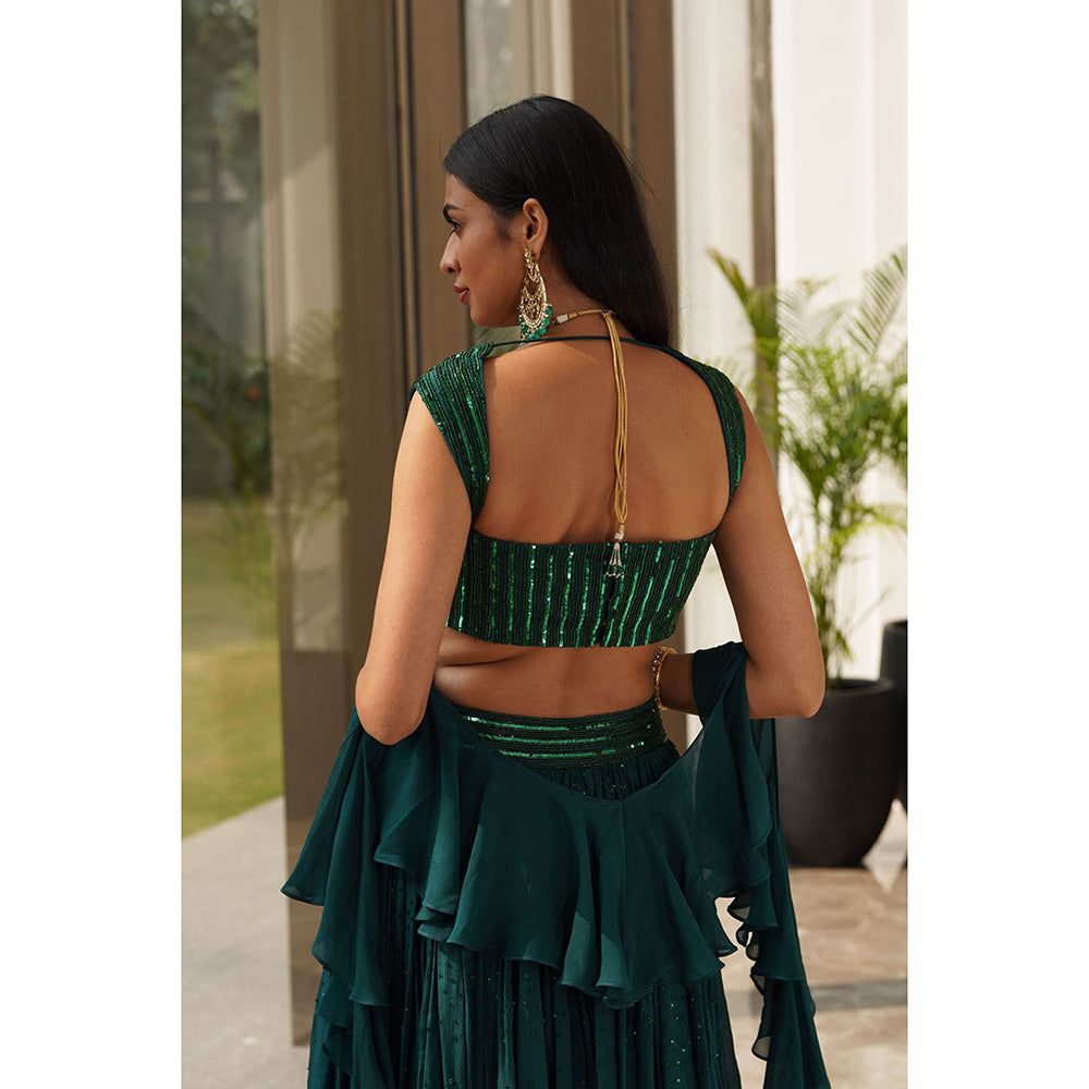 Rashika Sharma Aksha Blouse and Lehenga with Dupatta (Set of 3)