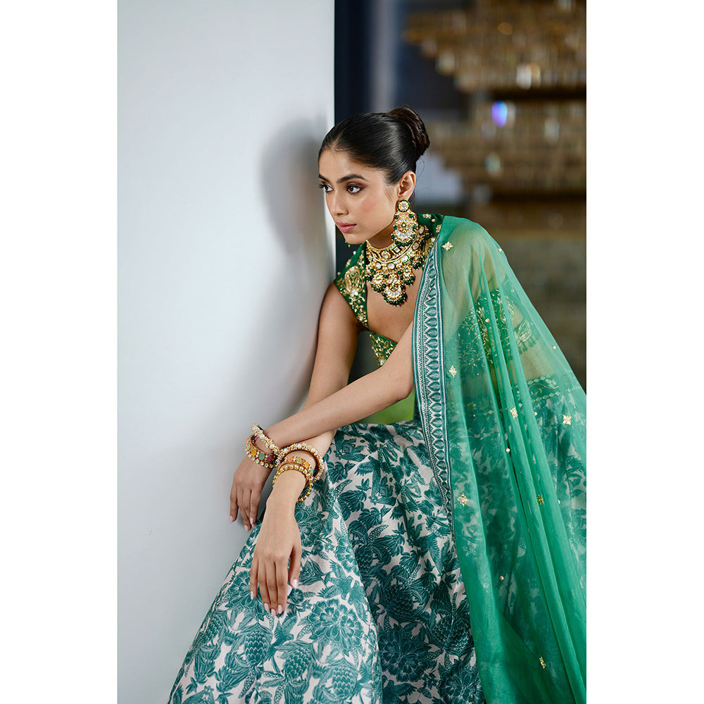 Rashika Sharma Alvira Blouse and Lehenga with Dupatta (Set of 3)