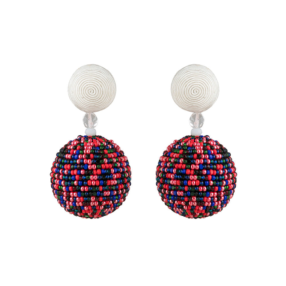 Raya Jewels Multi-Colour Decor Bauble Earrings