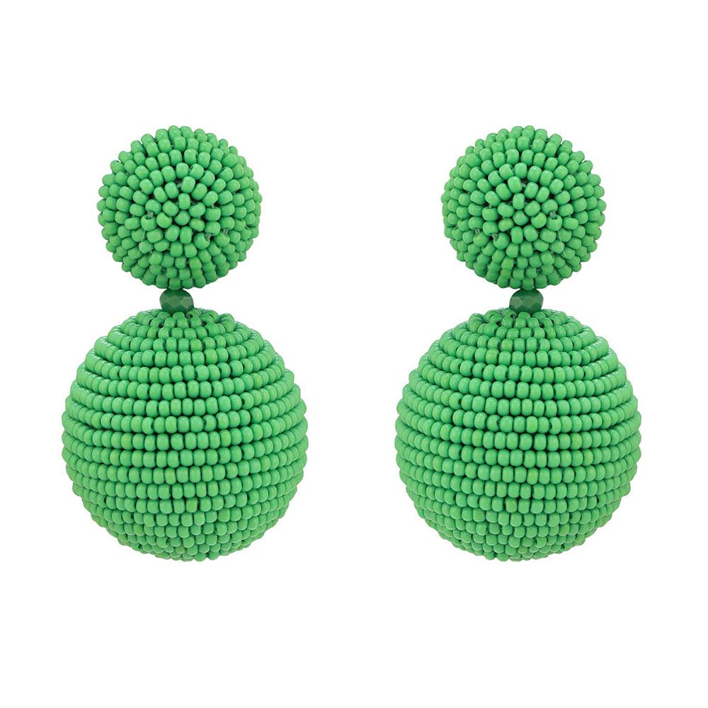Raya Jewels Green Decor Bauble Earrings