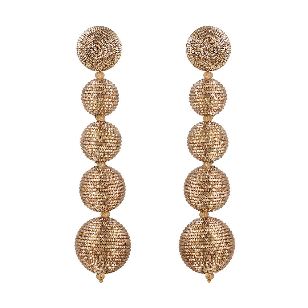 Raya Jewels Copper Bauble Long Earrings
