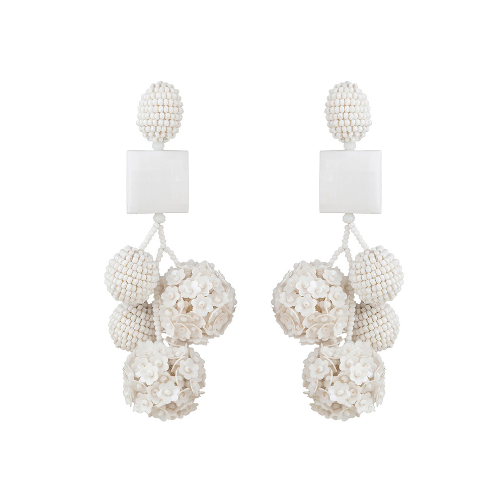 Raya Jewels Embroidery Bunch Statement Earrings