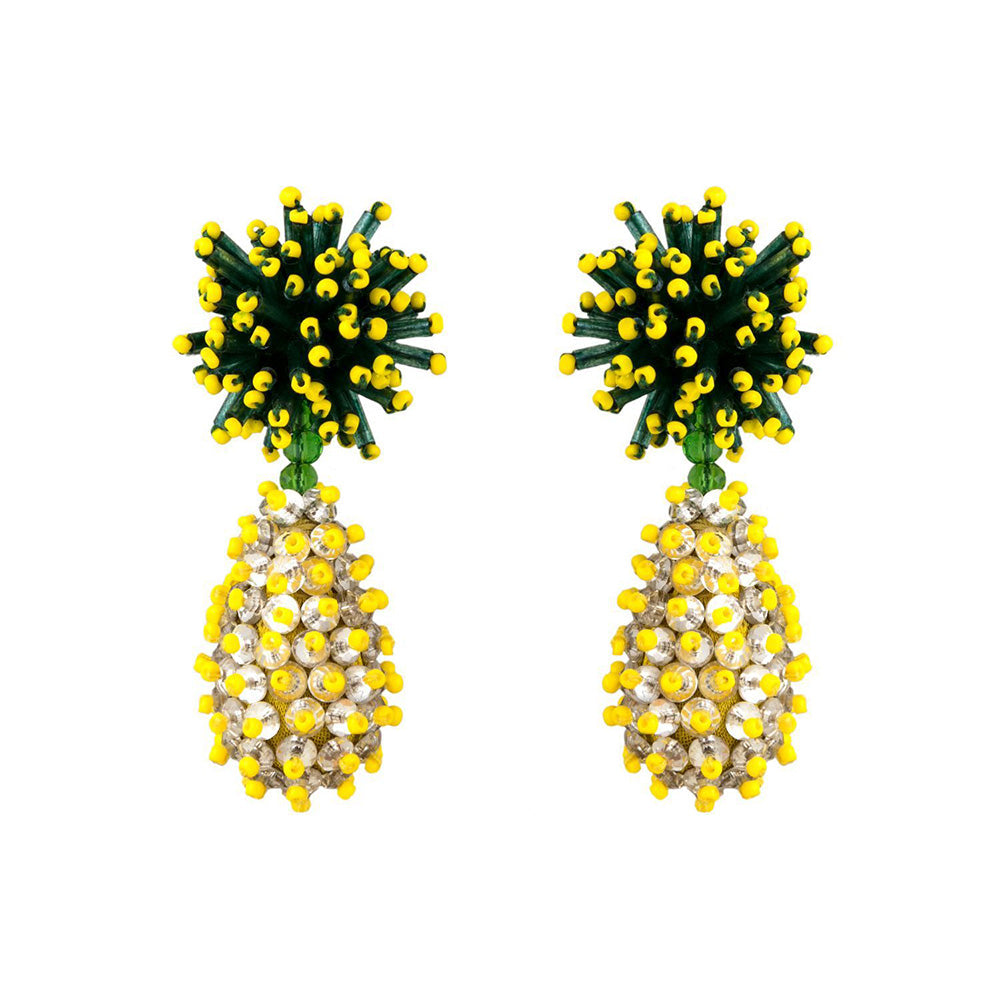 Raya Jewels Embroidery Pineapple Earrings