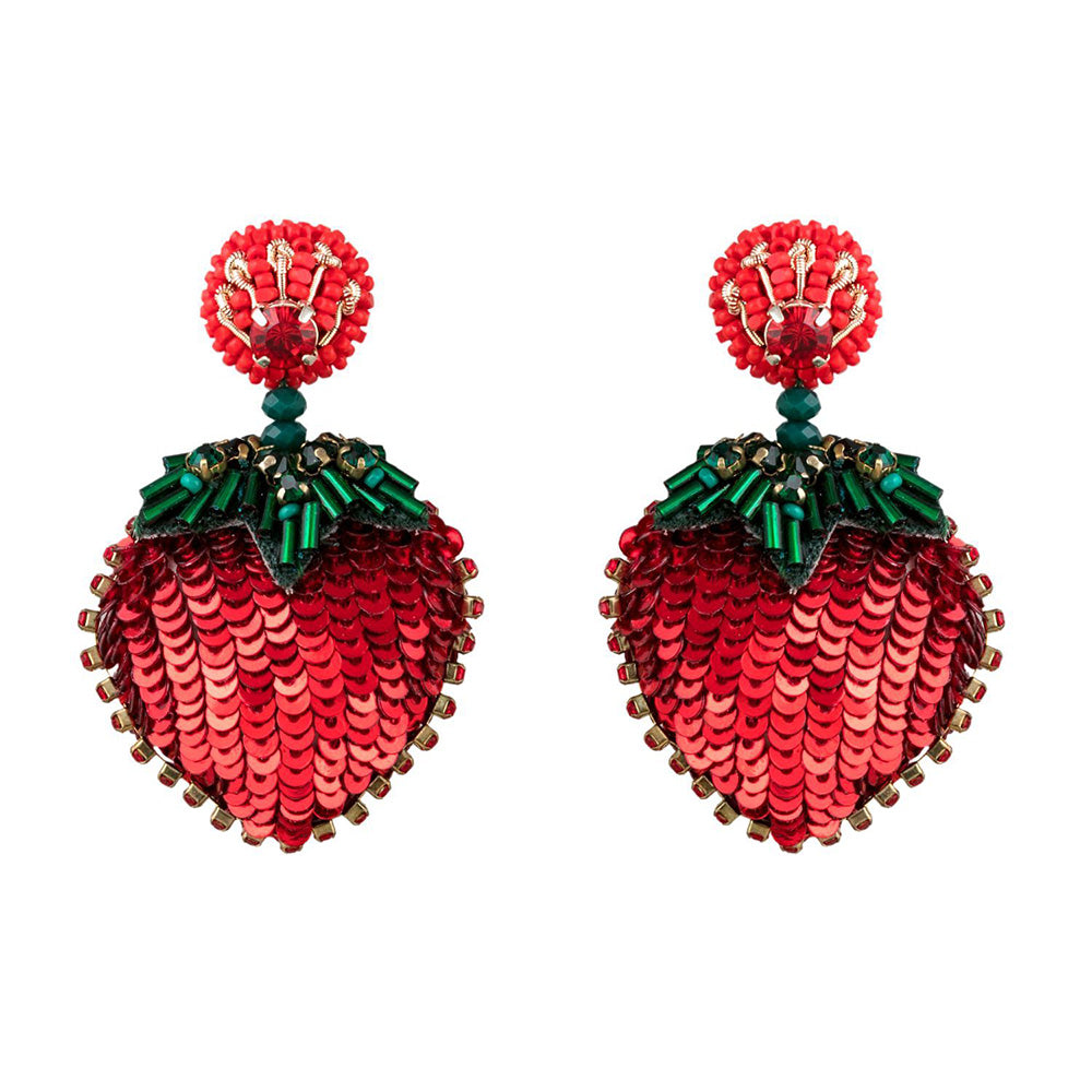 Raya Jewels Handcrafted Strawberry Earrings