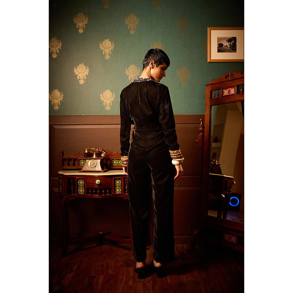 REETI ARNEJA Black Enigma Jumpsuit