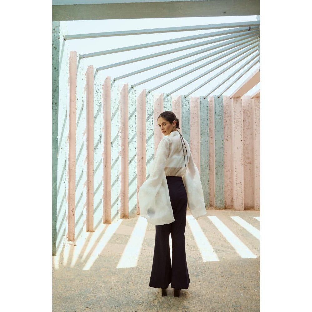 RENASCI White Embroidered Magnolia Shirt