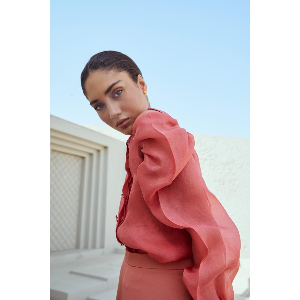 RENASCI Peach Solid/Plain Chaos Shirt