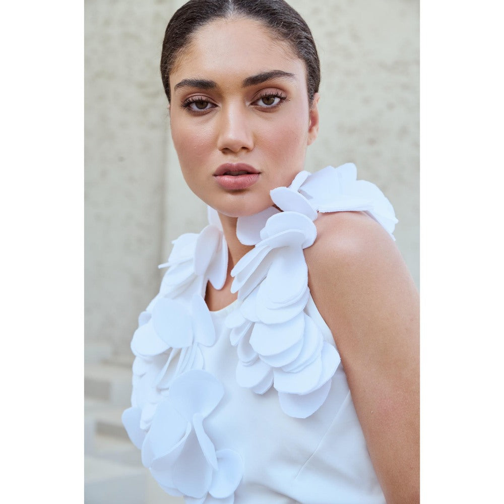 RENASCI White Floral Floretta Dress