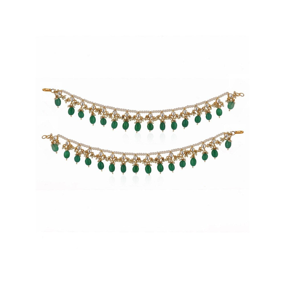 RIANA JEWELLERY Green Wedding Special Payal