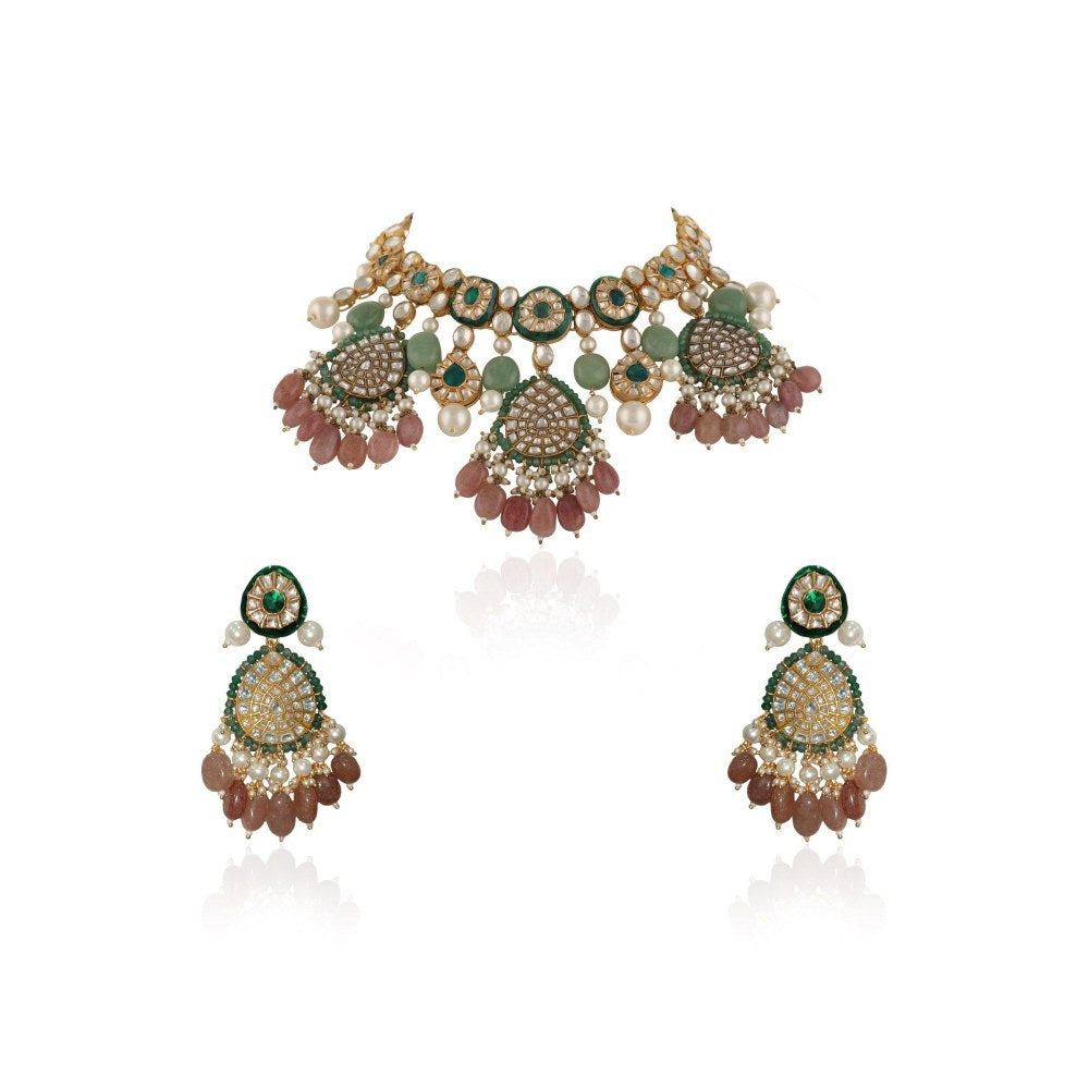 RIANA JEWELLERY Bridal Wear Necklace Set