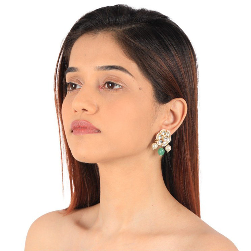 RIANA JEWELLERY White Pearl Choker Set