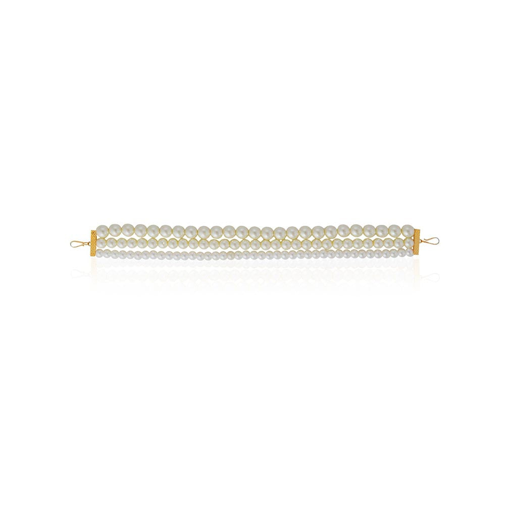 RIANA JEWELLERY Statement Pearl Matha Patti For Women