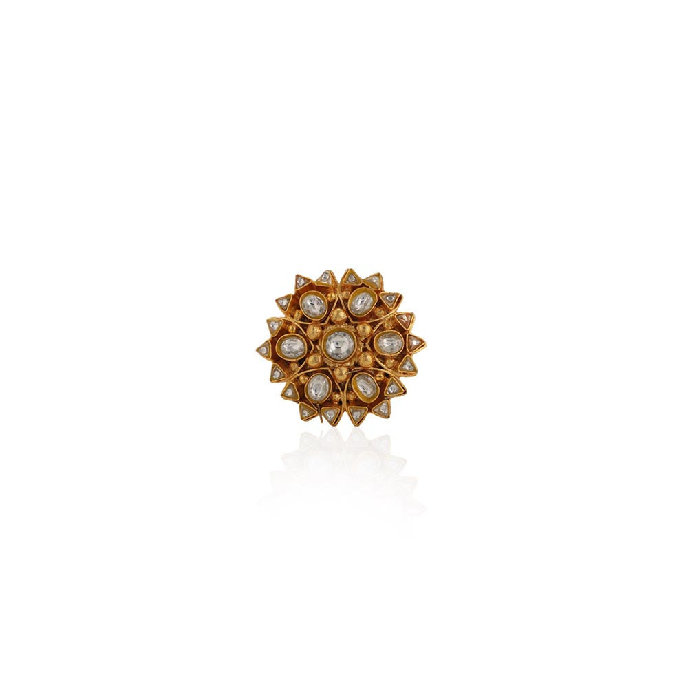 RIANA JEWELLERY Gold Plated Ring