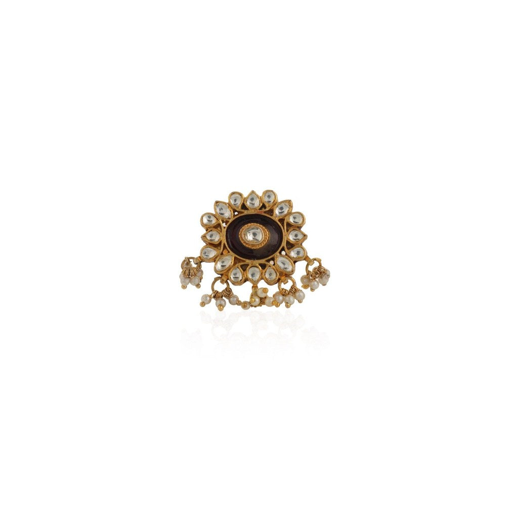 RIANA JEWELLERY Ring With Meenakri Work
