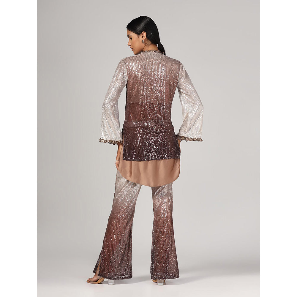 RINA DHAKA Women'S Shaded Sequin Co-Ord (Set of 2)