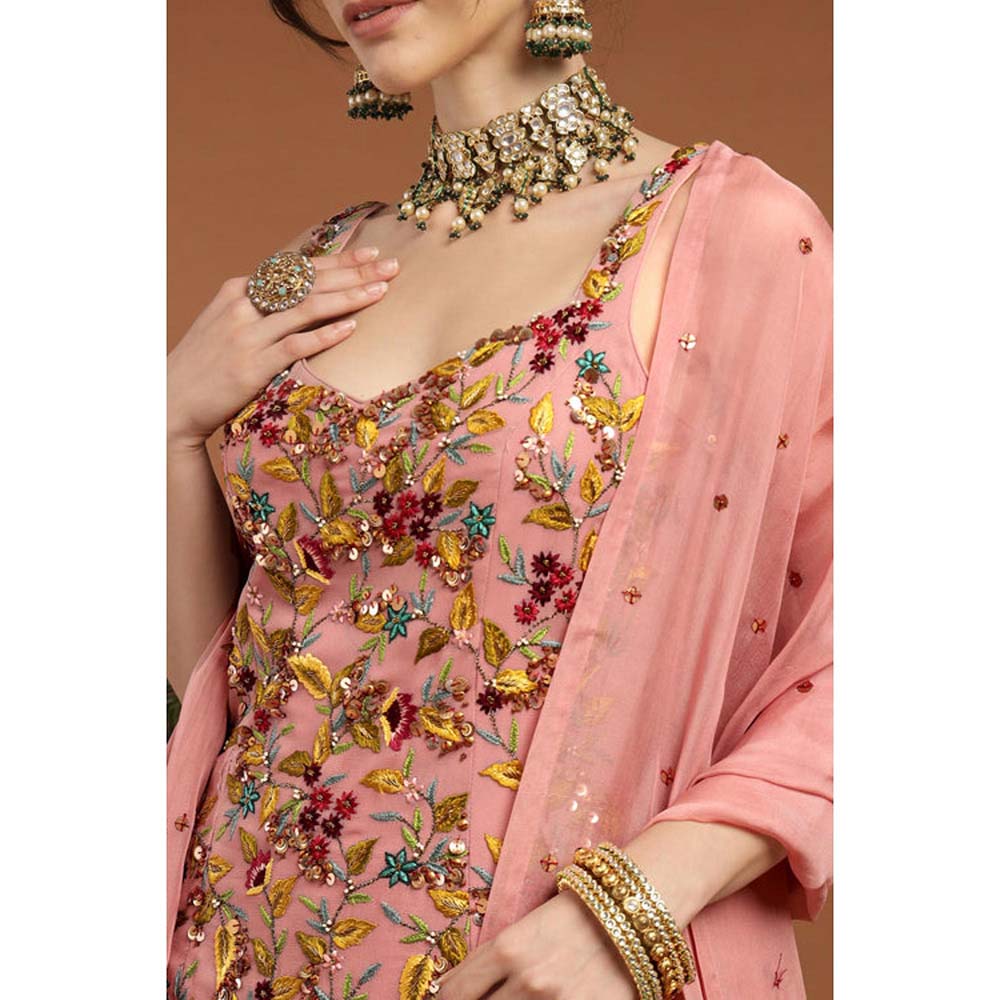 RIRASA Sakshi Pink Kurta And Sharara