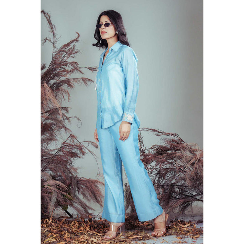 RIRASA Rasamayee Blue Co-Ord Set