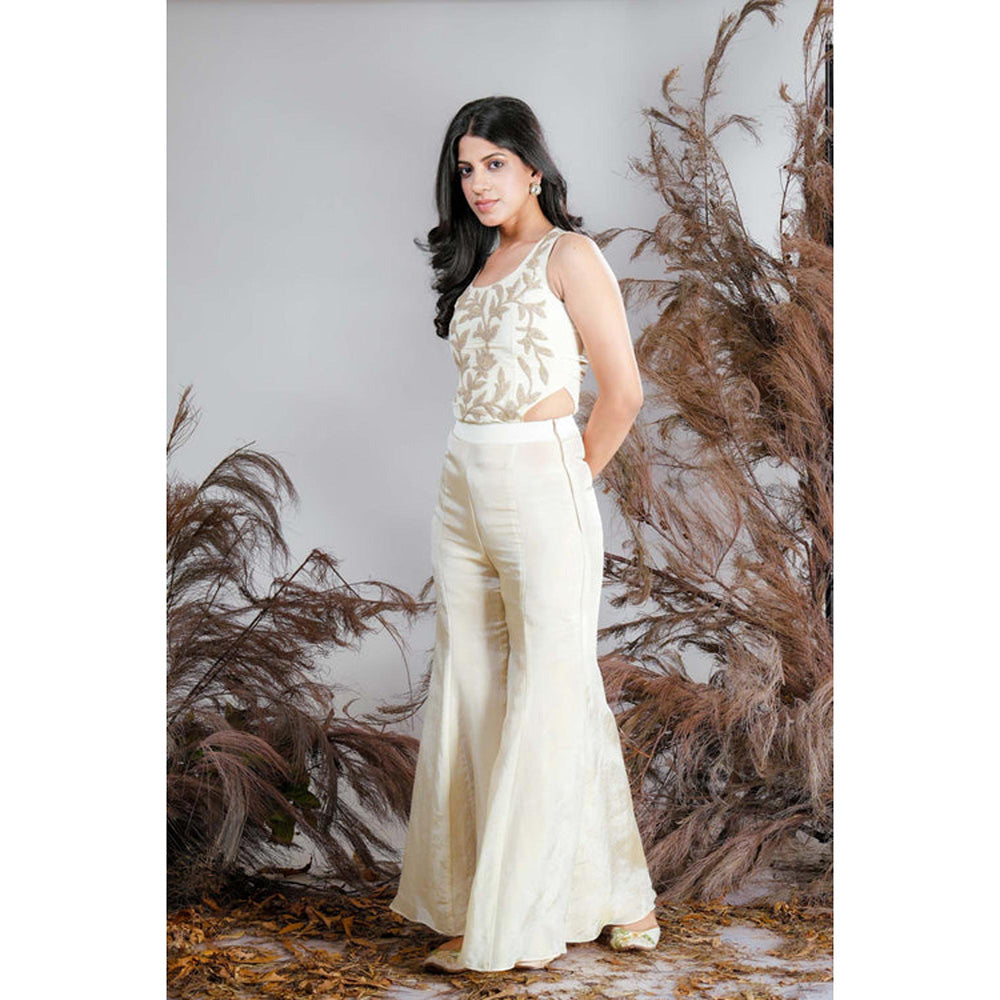 RIRASA Kamini Ivory Top And Pants
