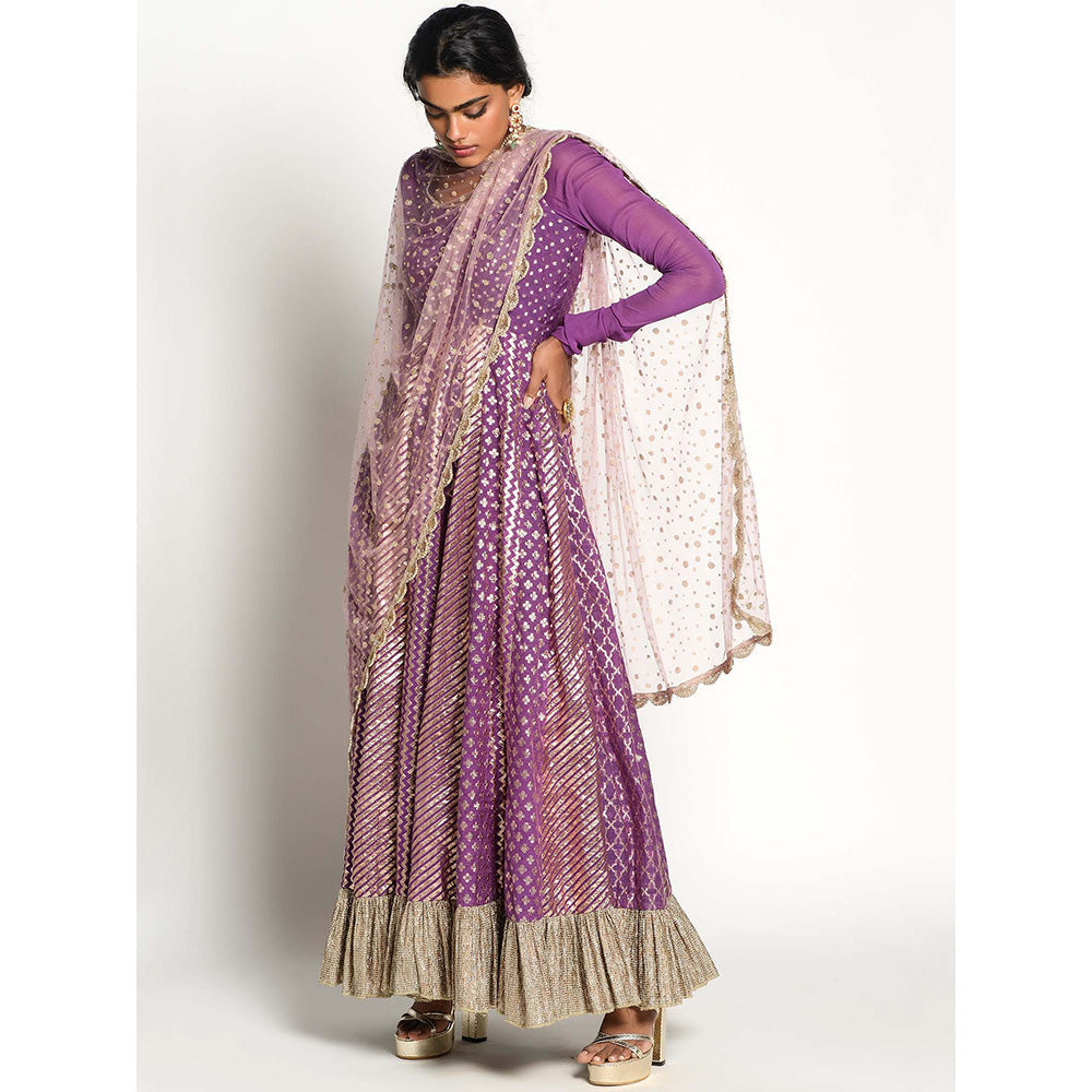 RISHI & VIBHUTI Rudrama Dress with Dupatta (Set of 2)