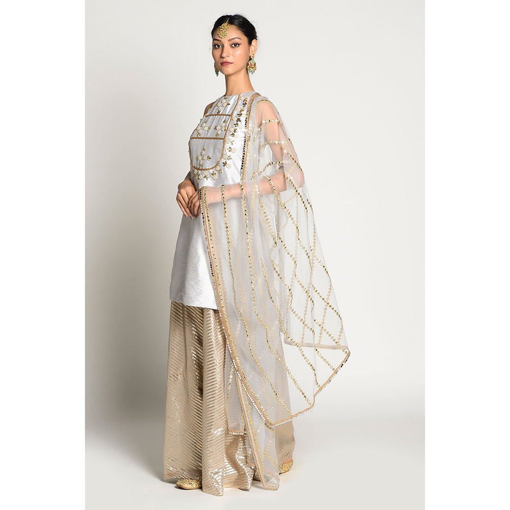 RISHI & VIBHUTI Erica Kurta and Skirt with Dupatta (Set of 3)