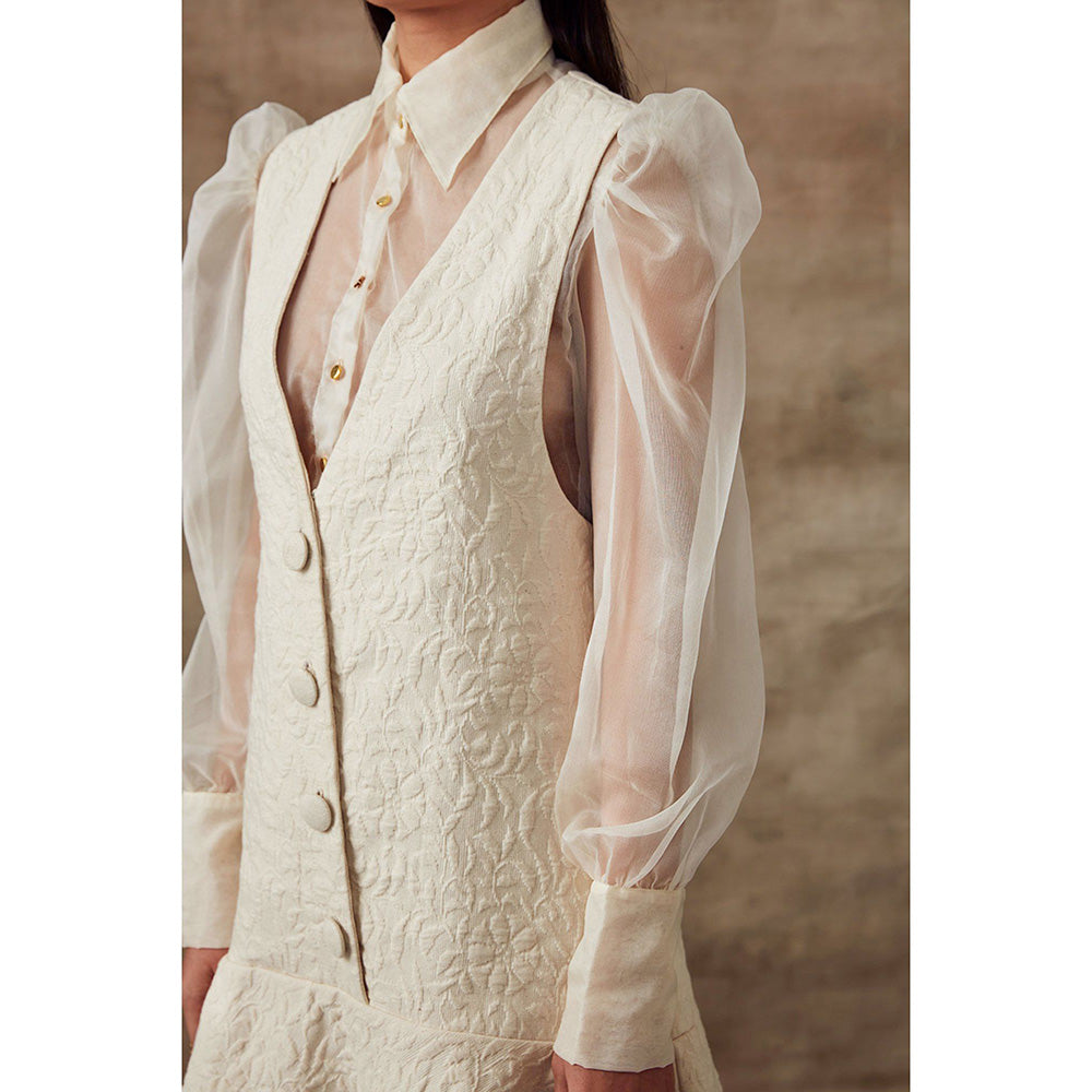 RISHI & VIBHUTI Victorian Quilted V-Neck Dress (Set of 2)