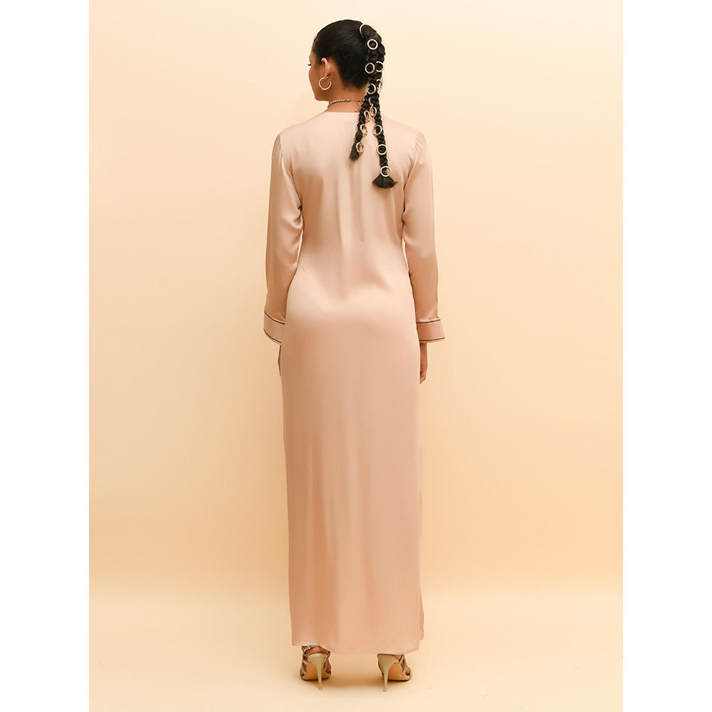 Rishi & Vibhuti Beige Sunburn Dress