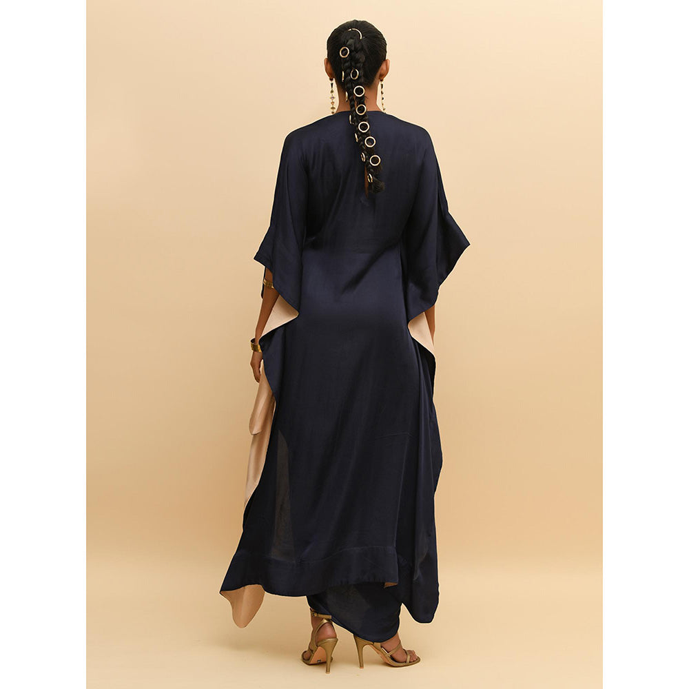 Rishi & Vibhuti Midnight Blue Kaftan
