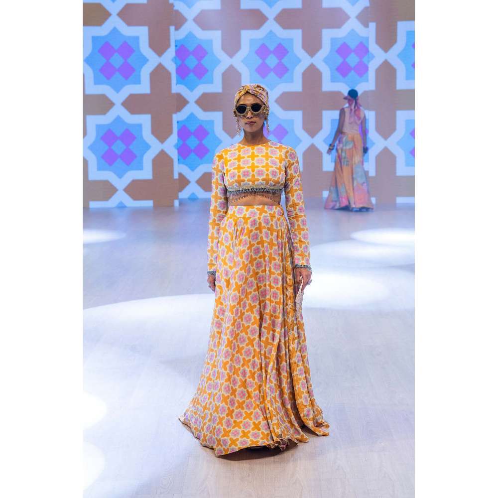 Rishi & Vibhuti Sunset Lehenga Set