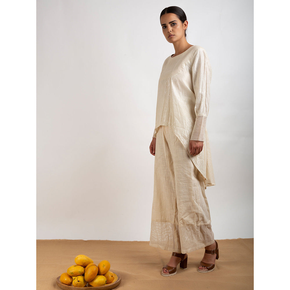 Rishi & Vibhuti Beige High Low Tunic