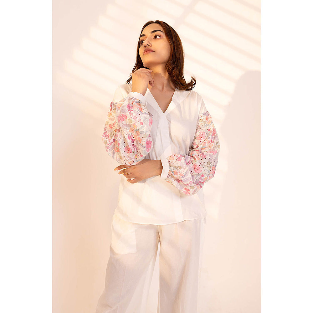 RITIKA GUPTA Evelyn White Co-Ord Set