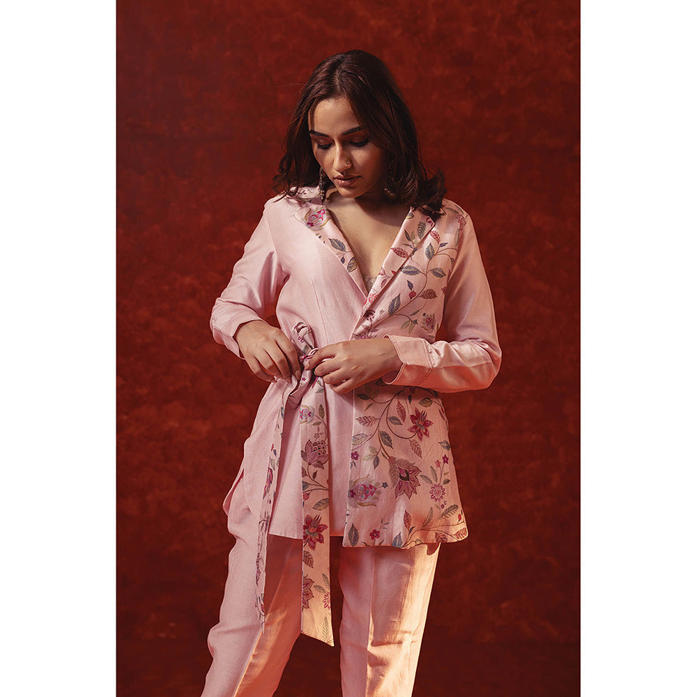 RITIKA GUPTA Pink Printed Co-Ord Set