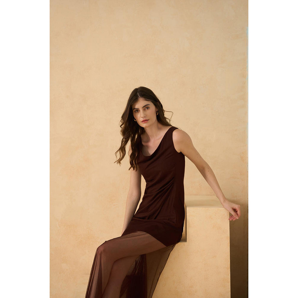 RITIKA GUPTA Brown Midnight Mirage Dress