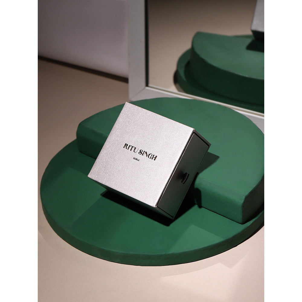 Ritu Singh Multi Diamond and Semi Precious Stone Neckpiece with Earrings