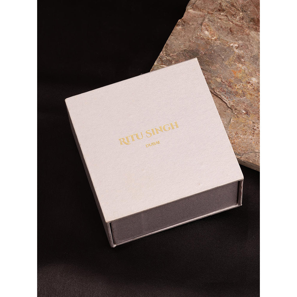 Ritu Singh Green Studs Drop Earrings