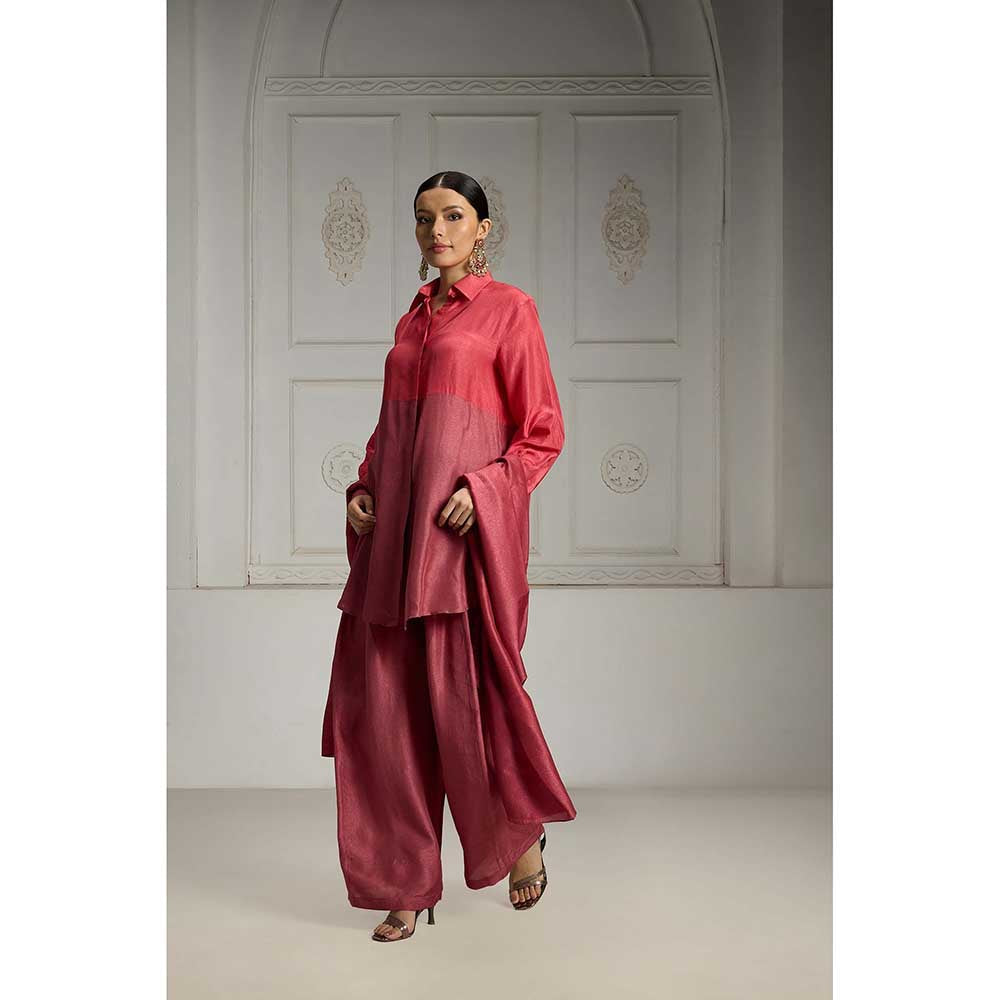 Rivaar by Rocky Star Pink Colour Blocked Co-Ord (Set of 2)