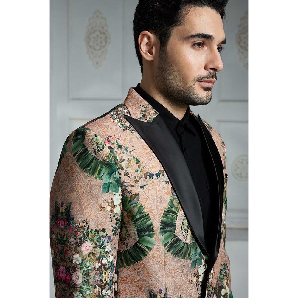 Rivaar by Rocky Star Paisely Green Blazer