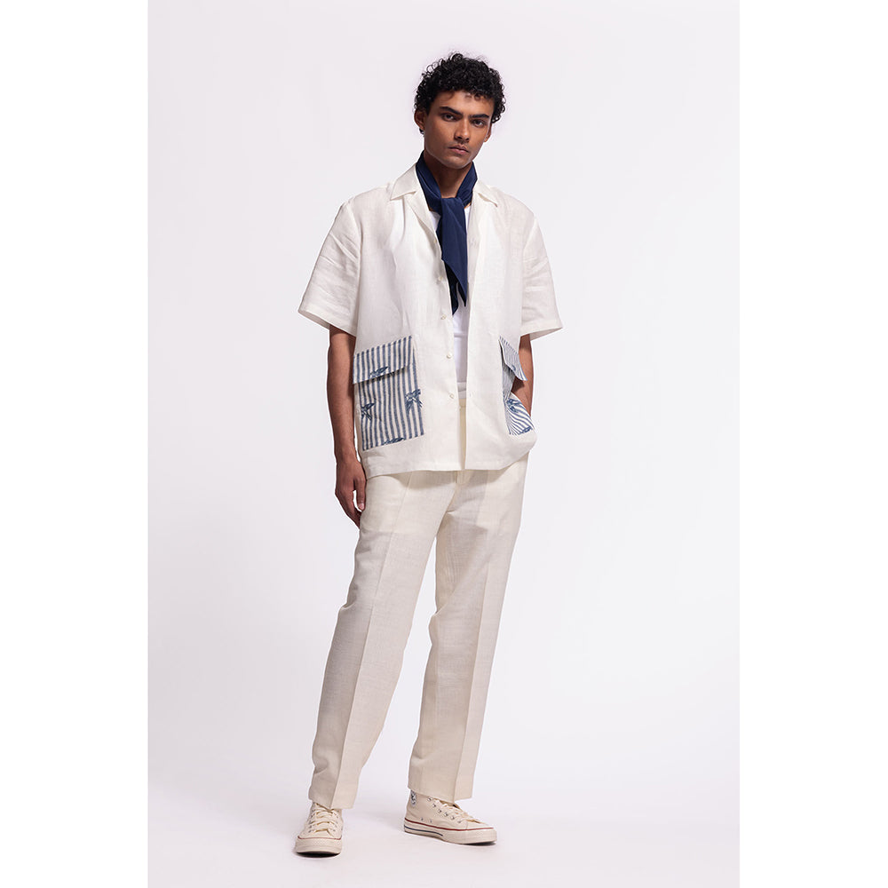 Rohit Bal Printed Ivory Shirt