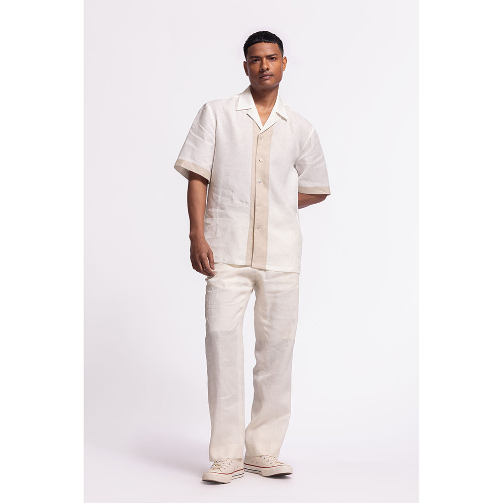 Rohit Bal Solid/Plain Ivory Shirt