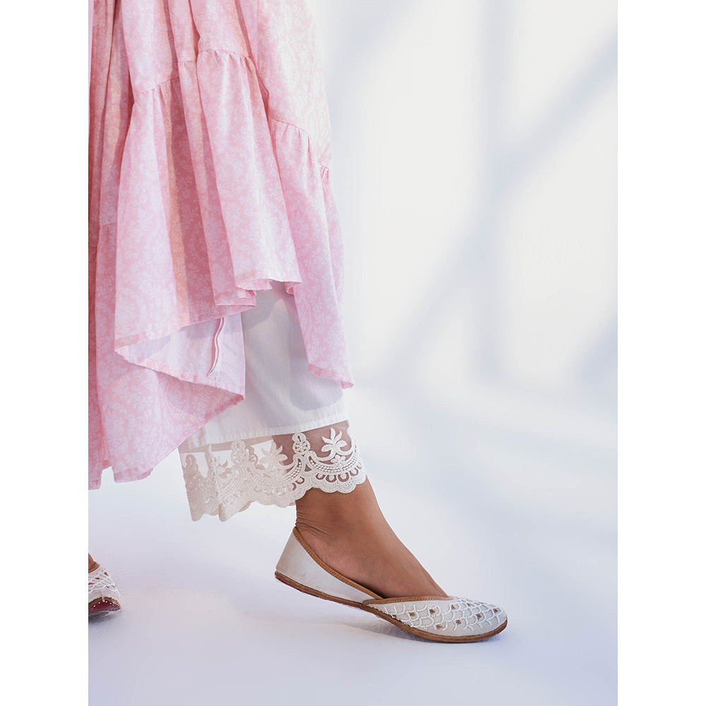 Roze Laila Off White Pant