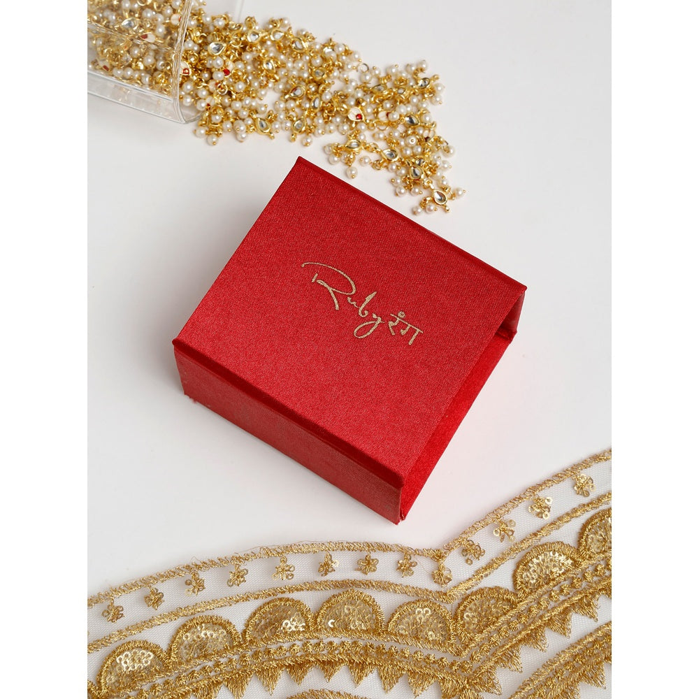 RUBY RAANG STUDIO Dusk Dew Pearl & Gold Nose Ring