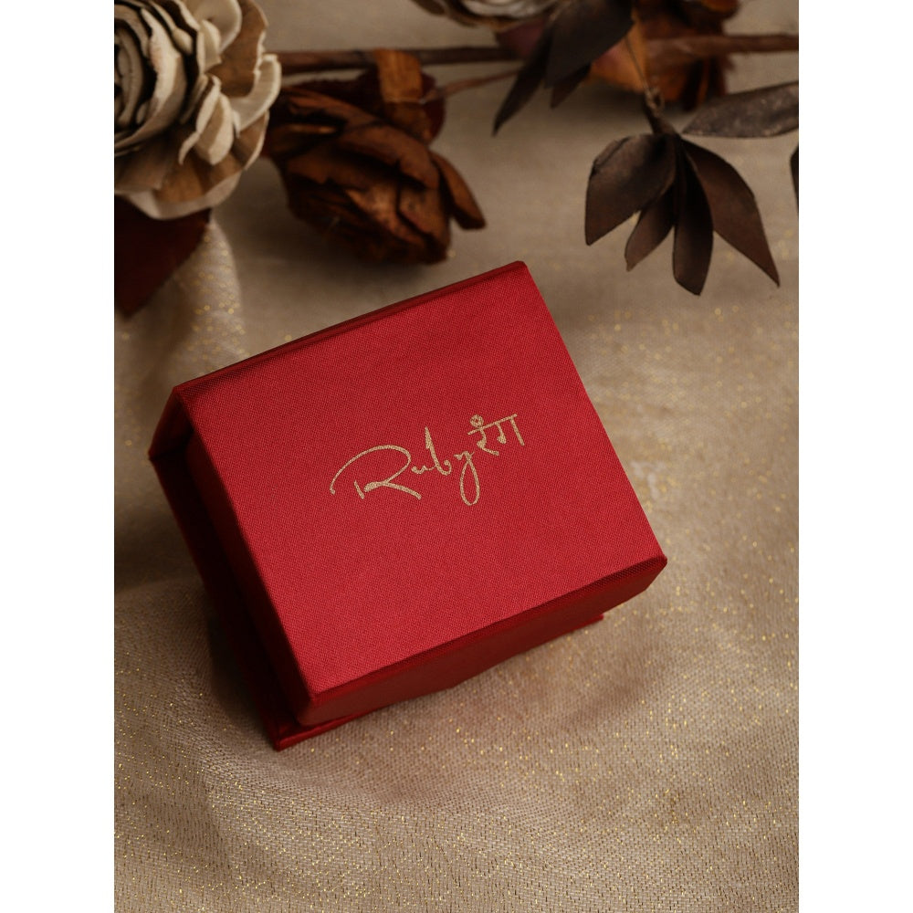 RUBY RAANG STUDIO Nai Fiza Kundan in Dual Tone Embellished Studs