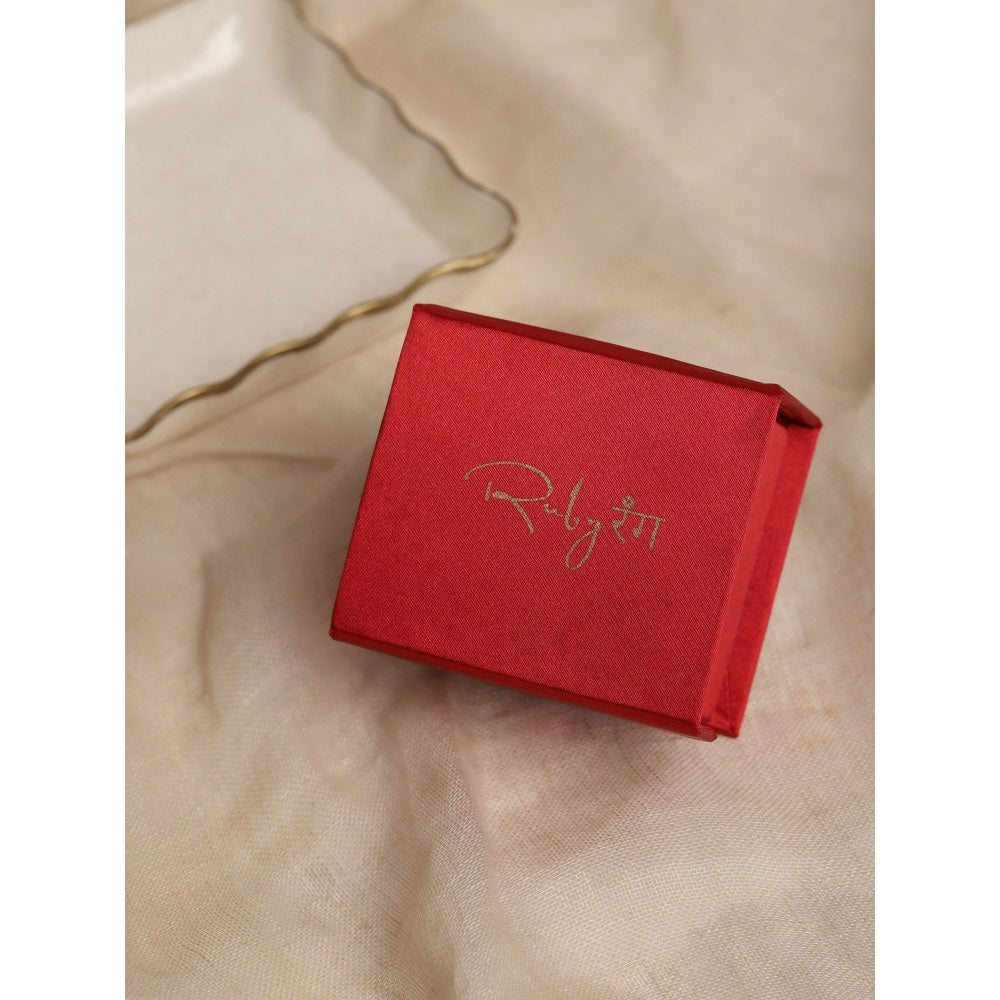 RUBY RAANG STUDIO Nai Fiza Flower Shaped Kundan Studs