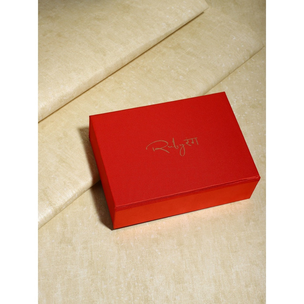 Ruby Raang Studio Pearl Kundan Hair Band