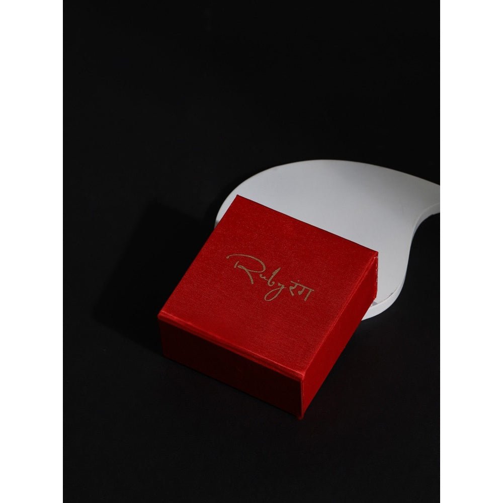Ruby Raang Studio Pink Brass Gold-Plated Necklace
