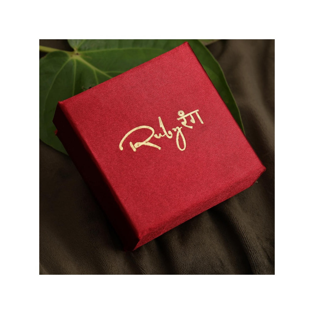 Ruby Raang Studio Oversized Kundan Stud Earrings