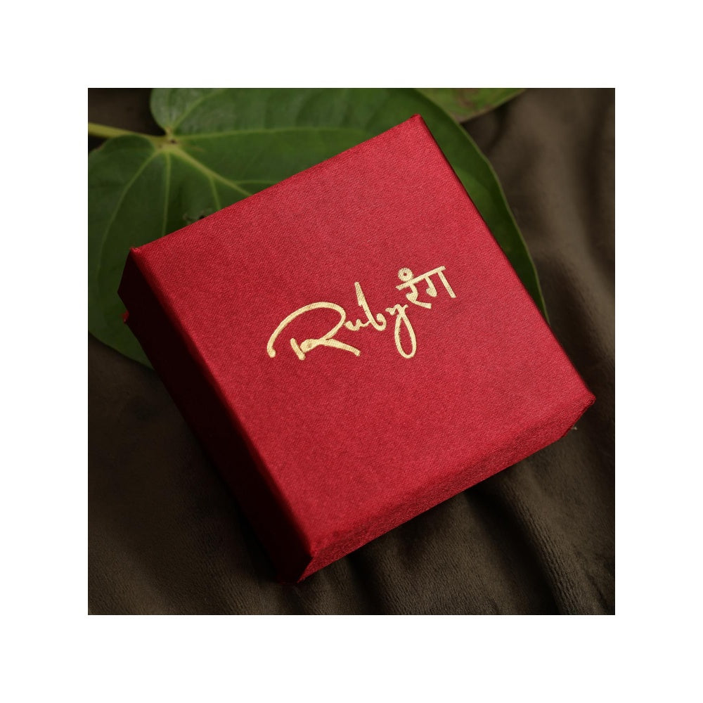 Ruby Raang Studio Tear Drop Green Stud Earrings
